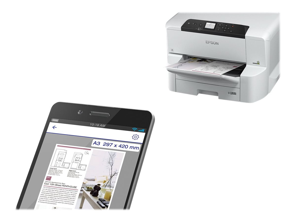 EPSON WorkForce Pro WF-C8190D3TWC Printer colour Duplex ink-jet A3 4800x1200dpi 35ppmm ono/35ppm colour LAN NFC USB 3.0 Wi-Fi