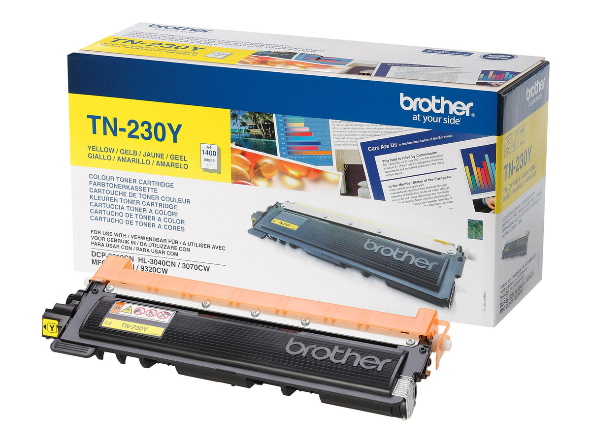 BROTHER TN-230 cartouche de toner jaune capacité standard 1.400 pages pack de 1