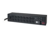 APC Metered Rack PDU AP7802B Rack AC 100/120V input NEMA L5-30 output connectors 16 NEMA 5-20 2U 3.65m cord