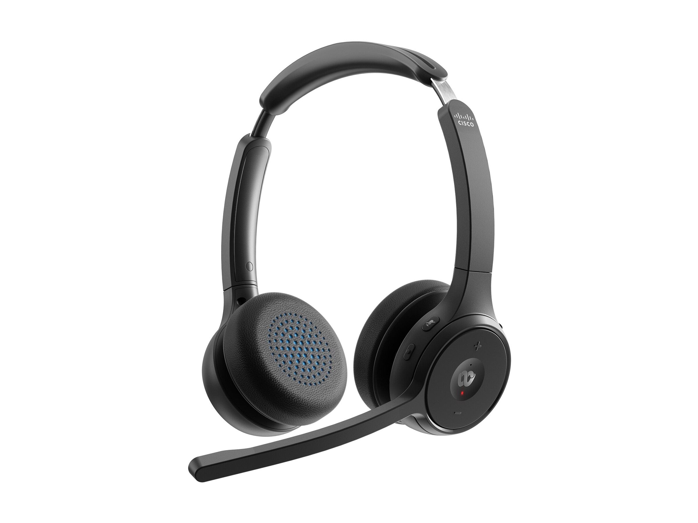 CISCO 722 Wireless Dual On-ear Headset USB-A Bundle-Carbon Black