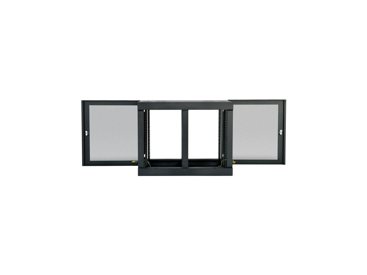 EATON TRIPPLITE 12U Wall Mount Rack Enclosure Server Cabinet Side Mount Wallmount Rack cabinet wall mountable Black 12U 19