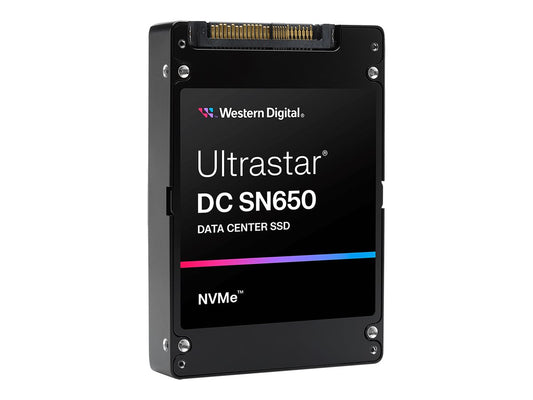 WESTERN DIGITAL Ultrastar DC SN650 U.3 15MM 15360Go 2.5p PCIe 4.0 TLC RI-1DW/D BICS5 ISE NVMe SSD