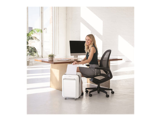 FELLOWES DESTRUCTEUR MICROSHRED LX211 BLANC COUPE MIRCROPARTICULES 230V EU/UK