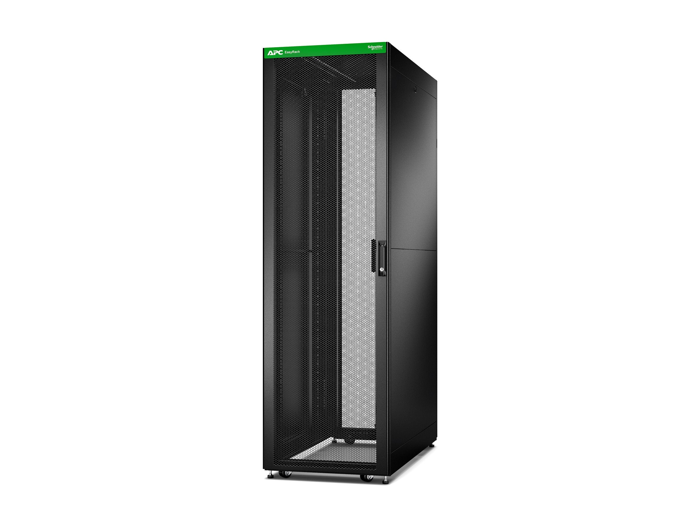 APC Easy Rack 42Ux600x1100 Roof/Side panel/castors/feet No Bottom 4Brackets black