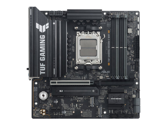 ASUS TUF GAMING B850M-E WIFI AMD AM5 mATX motherboard 4xDDR5 PCIe 5.0 3xM.2 1xHDMI 1xDisplayPort 4xSATA
