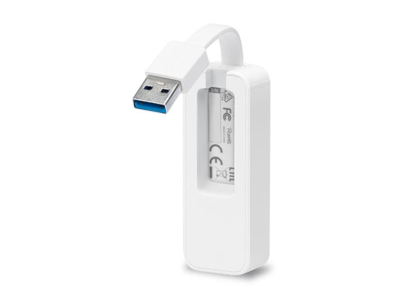 TP-LINK USB 3.0 to Gigabit Ethernet Adapter, 1 port USB 3.0 connector and 1 port Ethernet port