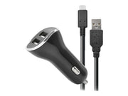 LEXIP X STEELPLAY Chargeur Voiture Aallume-Cigare 2 Ports USB SWITCH + Cable de Recharge 2m