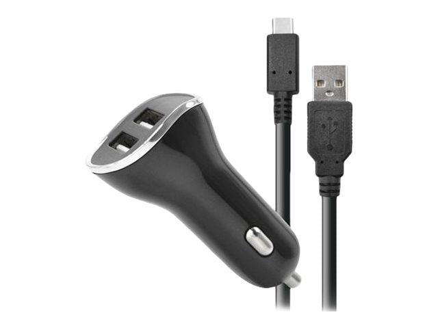 LEXIP X STEELPLAY Chargeur Voiture Aallume-Cigare 2 Ports USB SWITCH + Cable de Recharge 2m