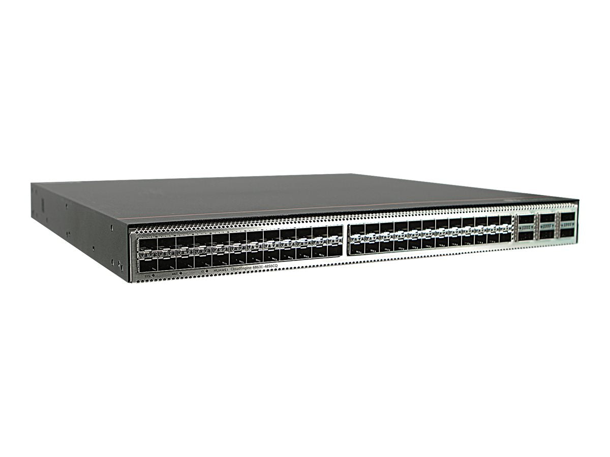 HUAWEI CE6863E-48S6CQ switch 48x25GE SFP28 6x100GE QSFP28 2xAC power modules 4xfan modules port-side intake