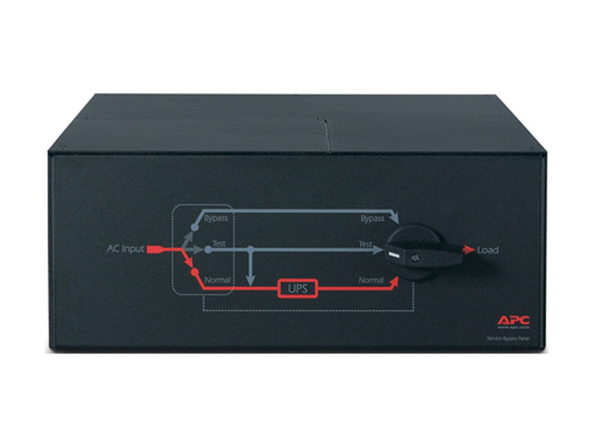 APC Service Bypass Panel Bypass switch rack-mountable AC 200/240V output connectors 3 4U 19 Black