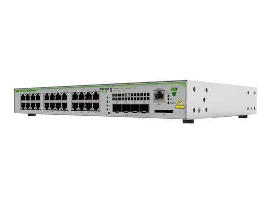 ALLIED 24x 10/100/1000T POE+ ports 4x combo ports 370W POE capacity Fixed one AC power supply EU Power Cord