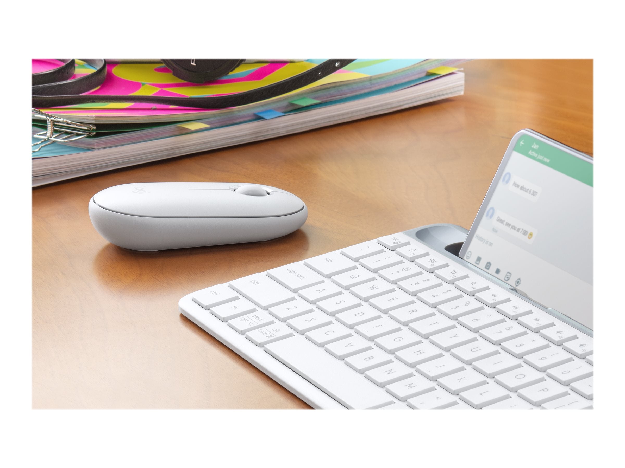 LOGITECH Pebble M350 Wireless Mouse - OFF-WHITE - EMEA