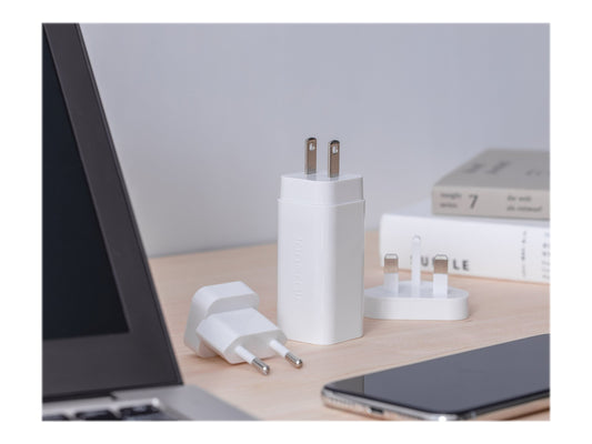 INNERGIE 65U Le plus petit Adptr. d alimentation 65W 6 embouts d alimentation pour portables Câble 1.5M Embouts voyage UE.UK et US