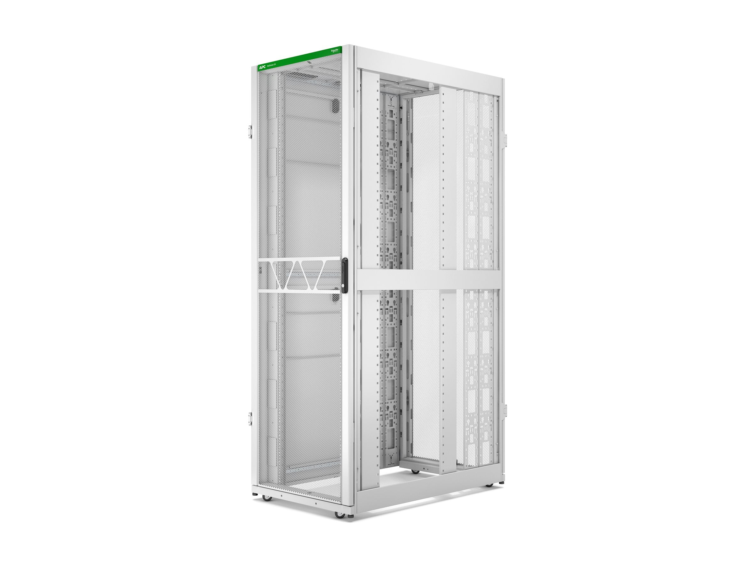 APC NetShelter SX Gen 2 Rack cabinet 2258H x 750W x 1200D mm with Sides floor-standing white 48U 19 TAA Compliant