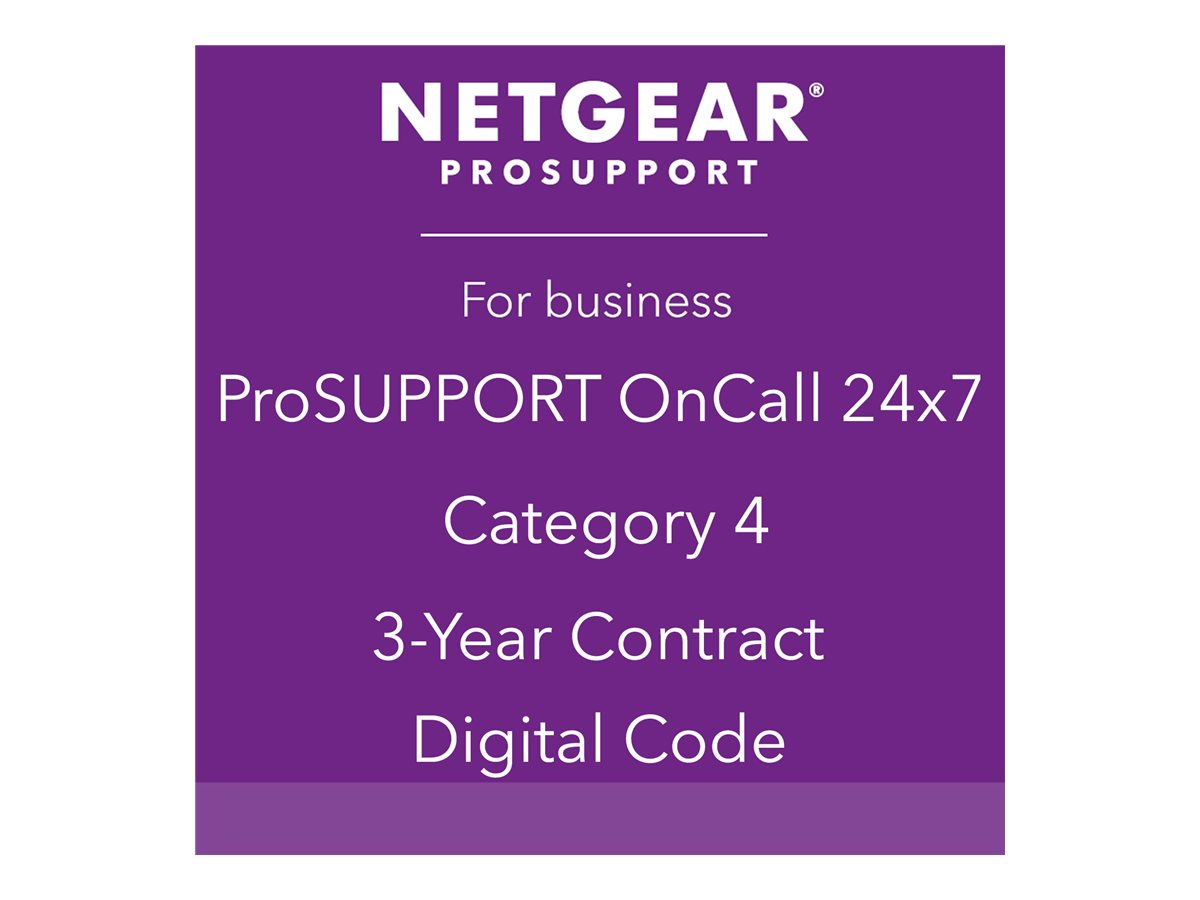 NETGEAR Pack ProSUPPORT 3 ans OnCall 24/7 Catégorie 4