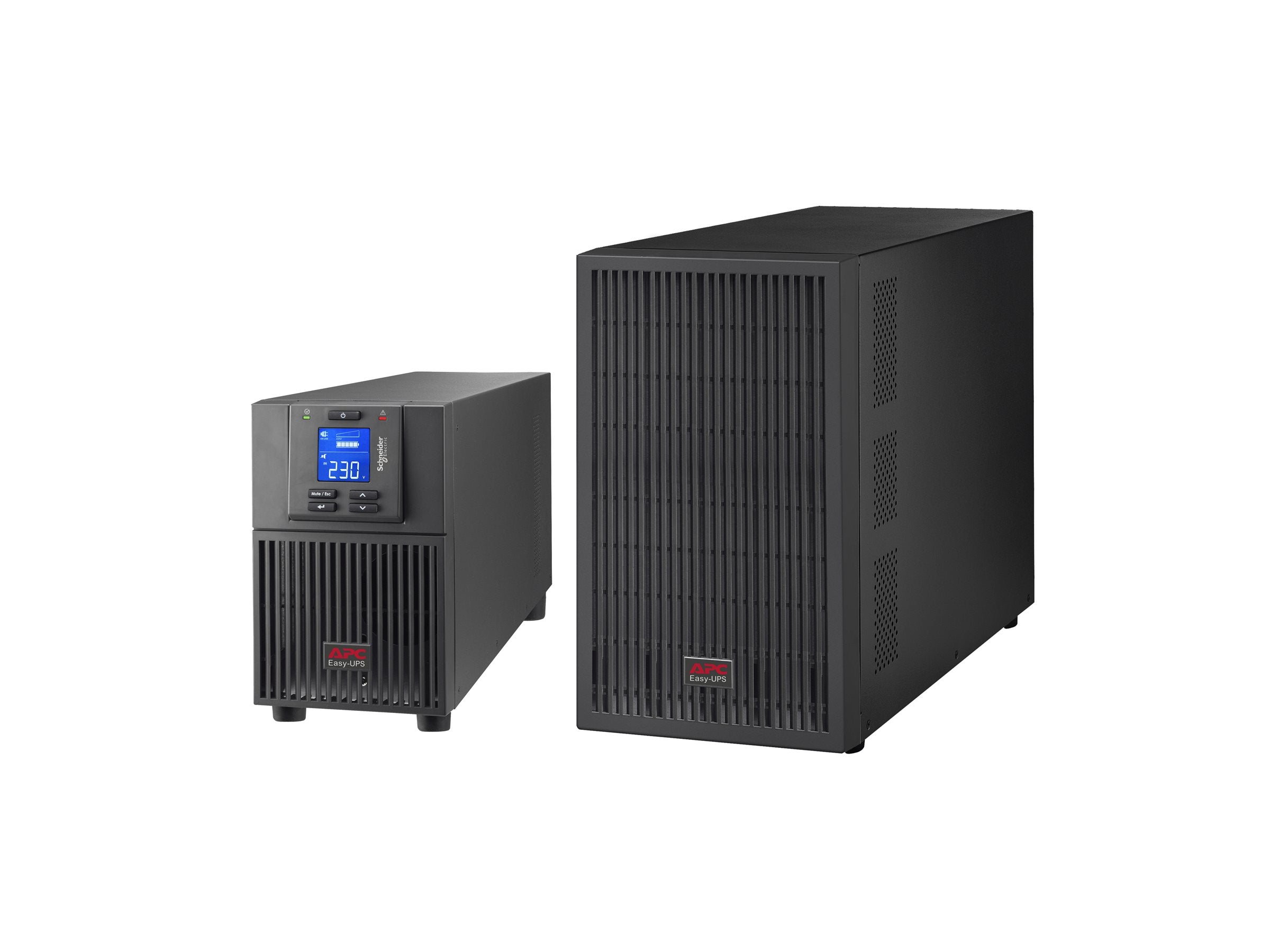 APC Easy UPS On-Line UPS tower extended runtime AC 220/230/240V 1800Watt 2000VA 1-phase lead acid USB serial oc 4 EU BK RAL 7010