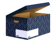 FELLOWES BB Flip Top Container Blue