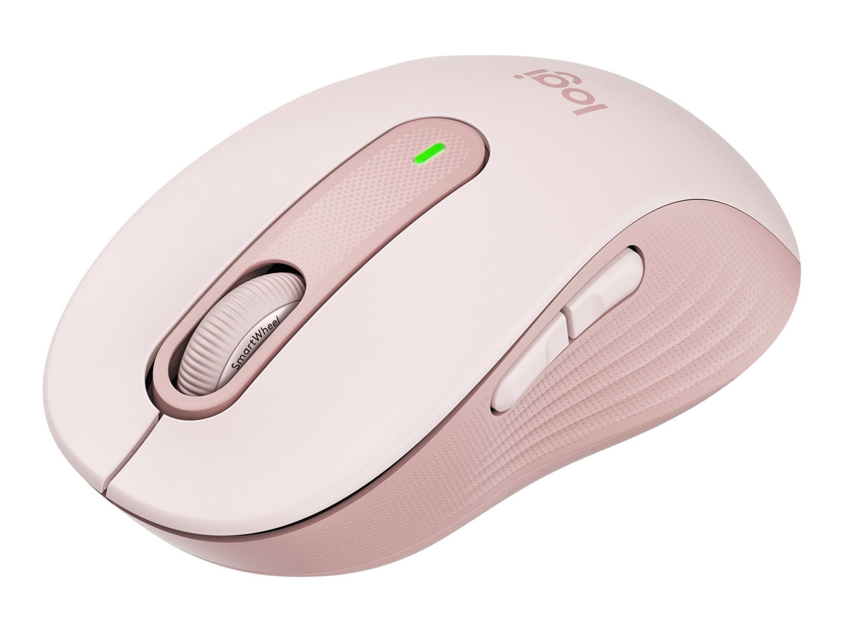 LOGITECH Signature M650 Mouse optical 5 buttons wireless Bluetooth 2.4 GHz Bolt USB receiver rose