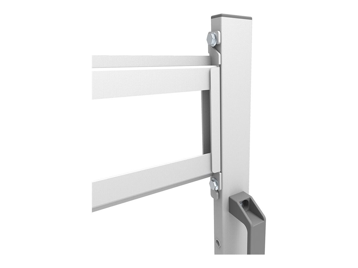 NEOMOUNTS FL50-525WH1 Support au sol mobile pour écran 55-86p - étagère multimédia incluse - installation rapide - TÌV