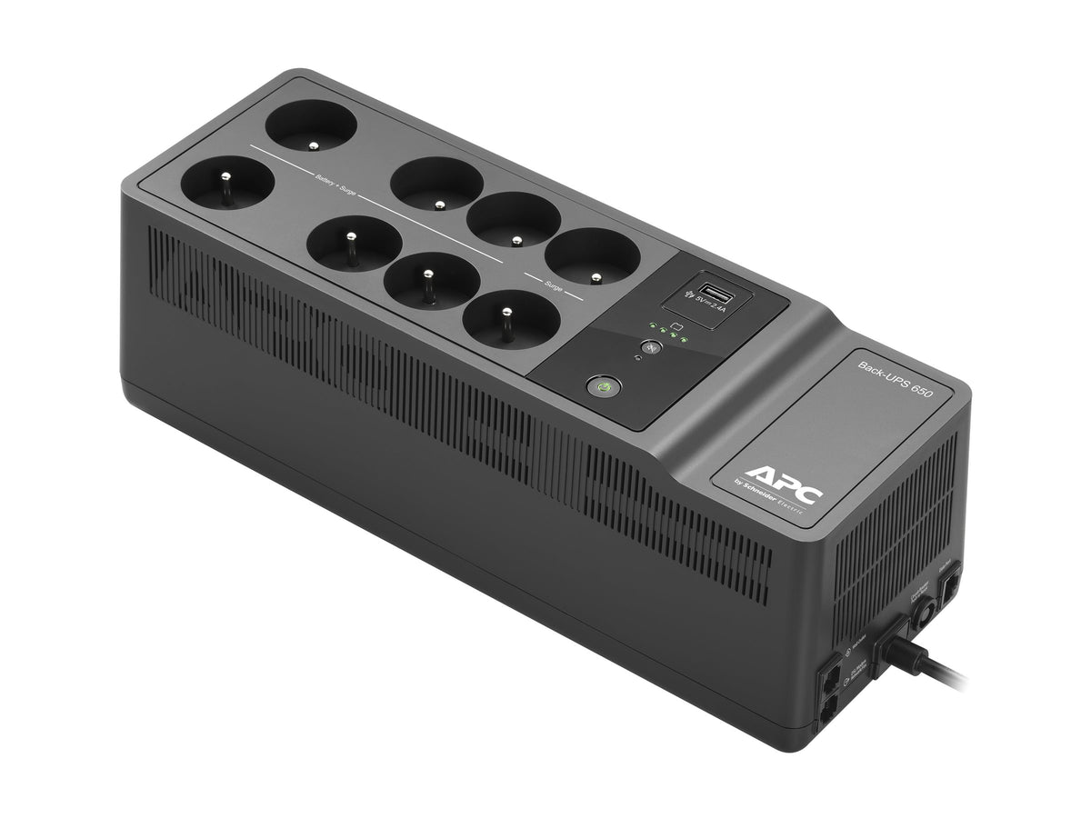 APC Back-UPS BE650G2-FR UPS AC 220/230V 400Watt 650VA USB output connectors 8 Black