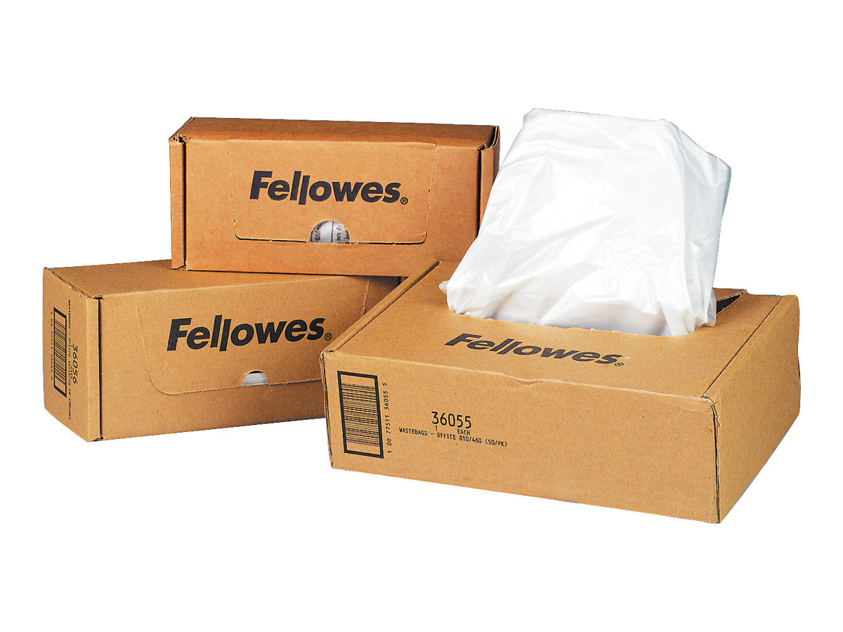 FELLOWES Shredder Bags UP TO 165L x50