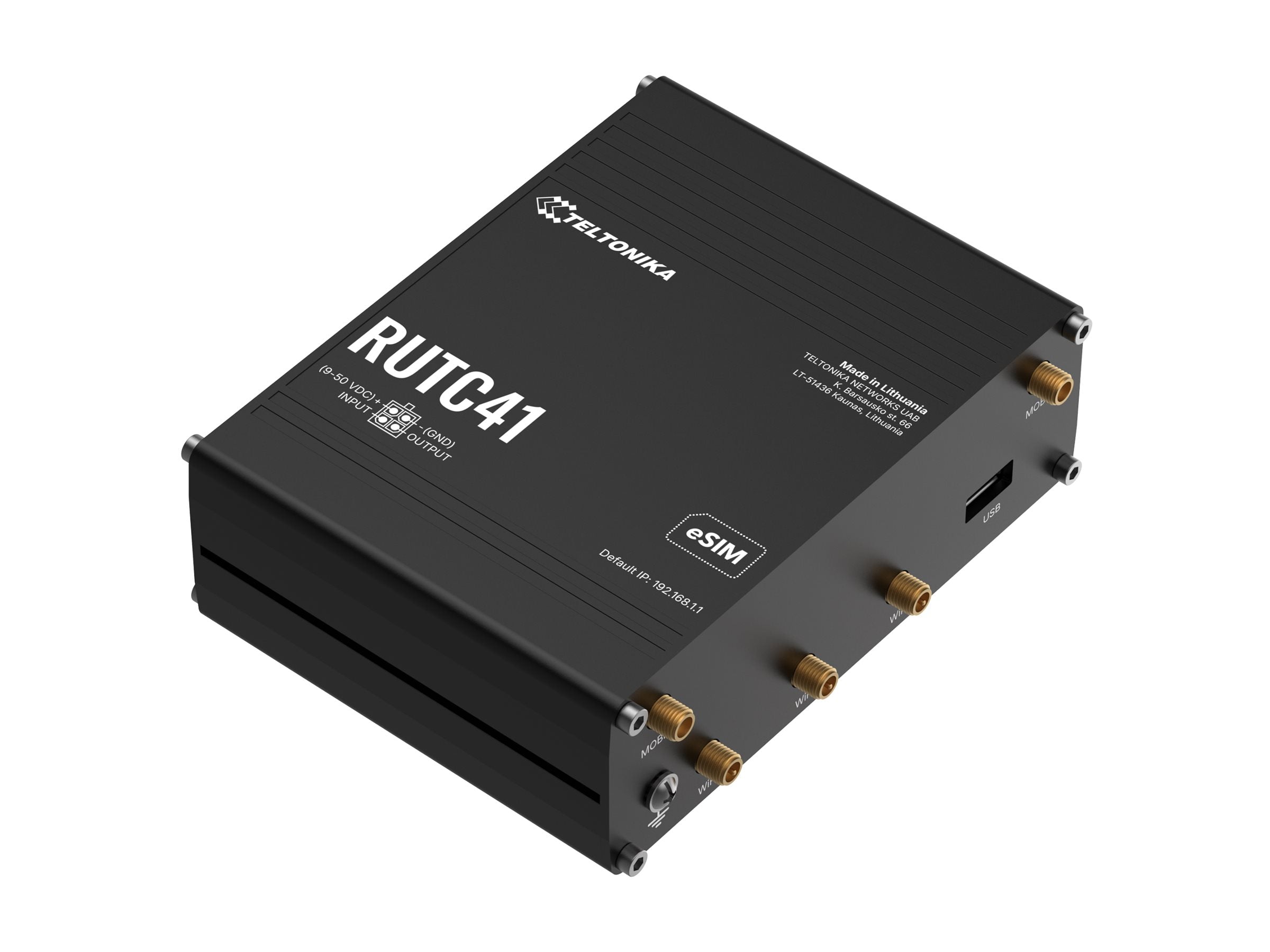 TELTONIKA NETWORKS RUTC41 4G/LTE WiFi DUAL-BAND Edge Router with Docker Support