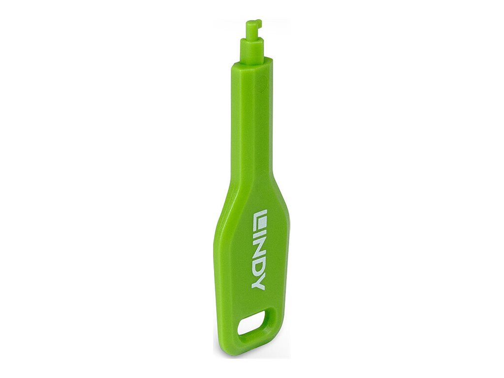 LINDY SFP Port Blocker key Green