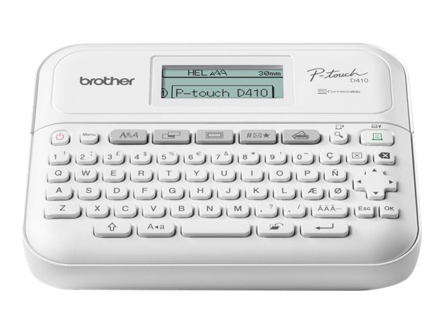 BROTHER PT-D410Y Etiqueteuse professionnelle 18mm adaptateur secteur un ruban TZe 4m câble
