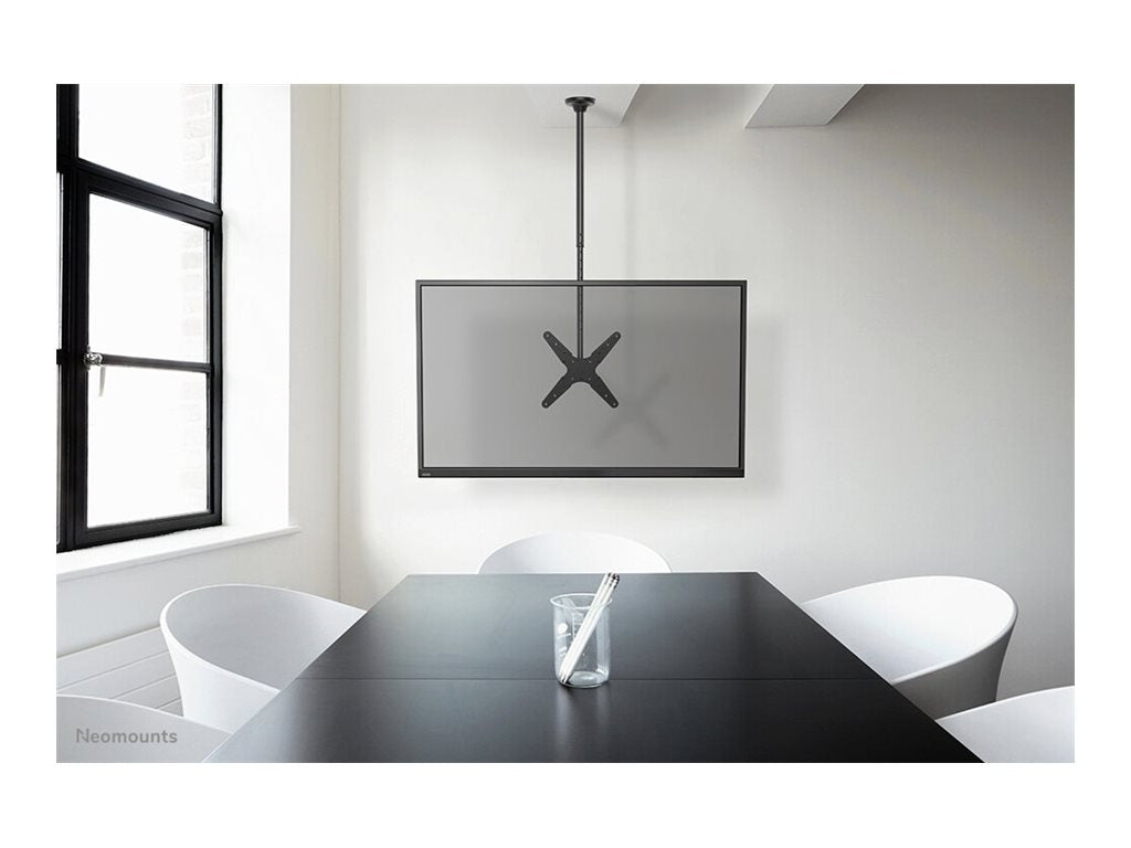 NEOMOUNTS FPMA-C340BLACK Support de plafond pour écran de 32-75p - h 106-156 cm