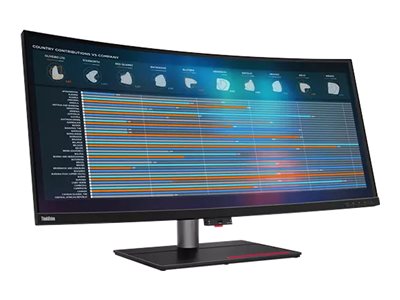 LENOVO ThinkVision P40w-20 - incurvé - 40p - WUHD 75 Hz - 4 ms - 2xThunderbolt 4, DisplayPort, HDMI -  Battery Charging 1.2