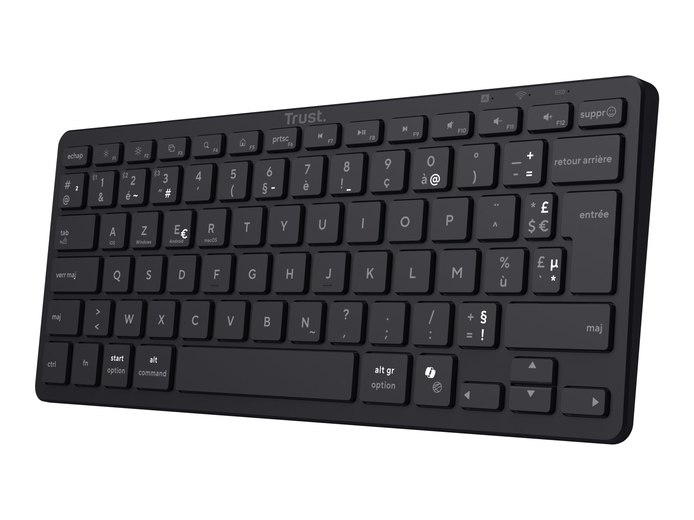 TRUST Clavier sans fil NADO II noir
