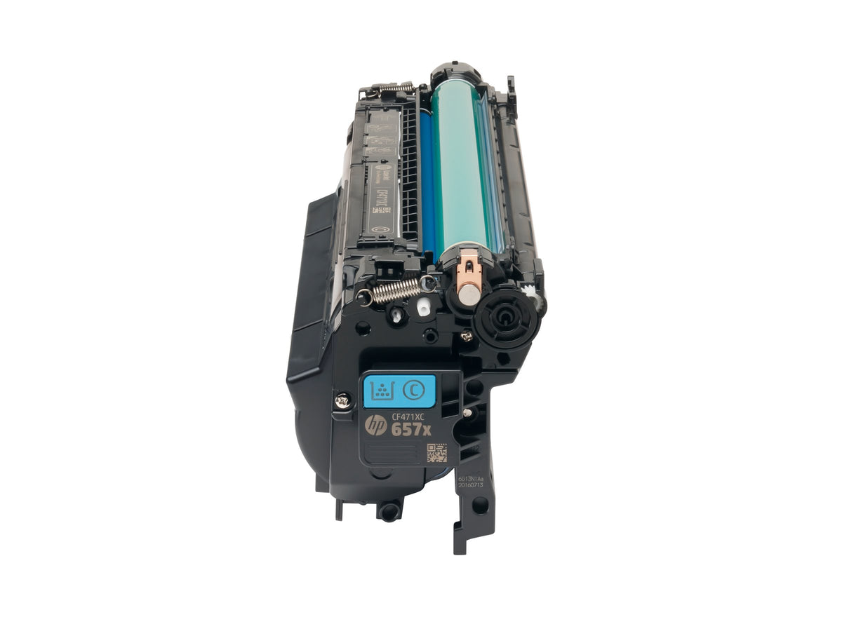 HP 657X original LaserJet Toner cartridge CF471X Cyan High Yield
