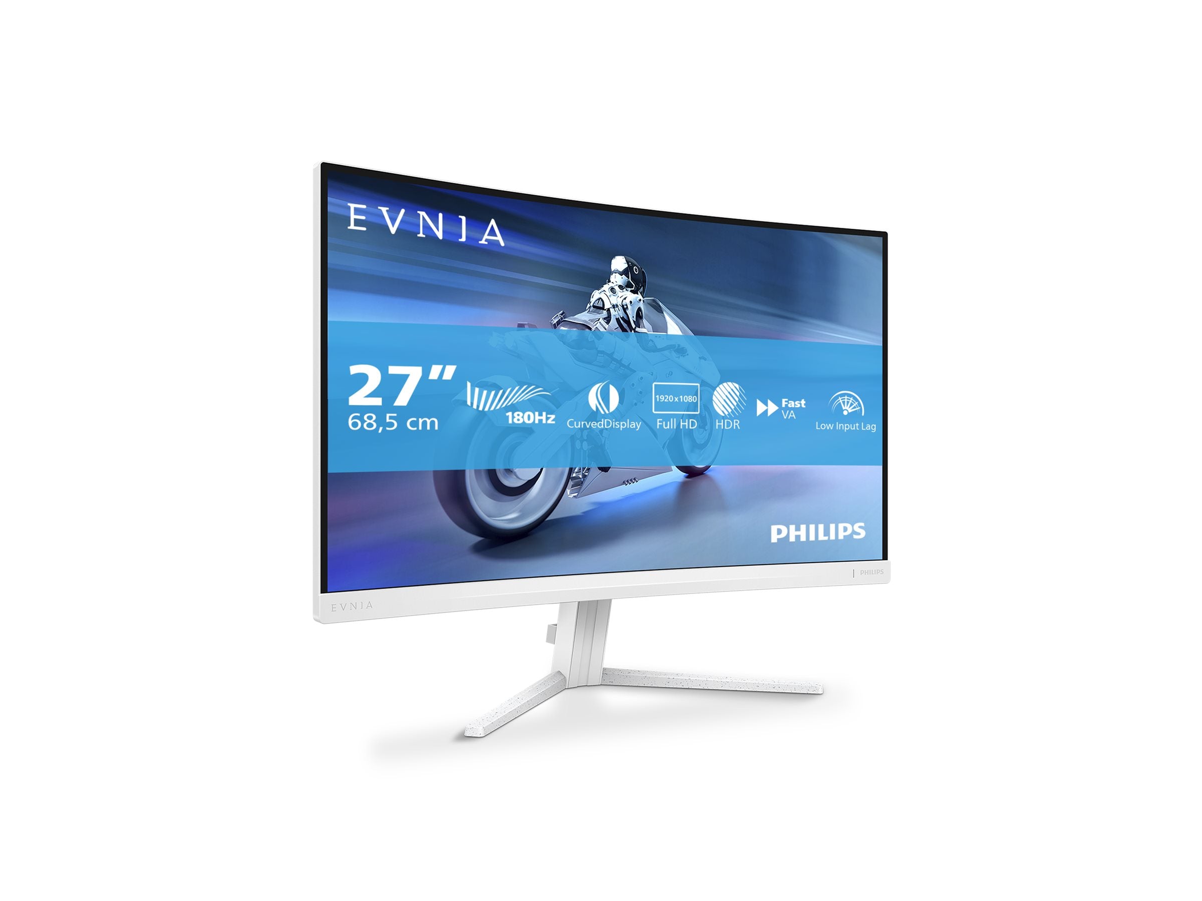 PHILIPS 27M2C5201L/00 27p Curved Gaming Monitor 1920x1080 180Hz 1ms 2xHDMI DP white