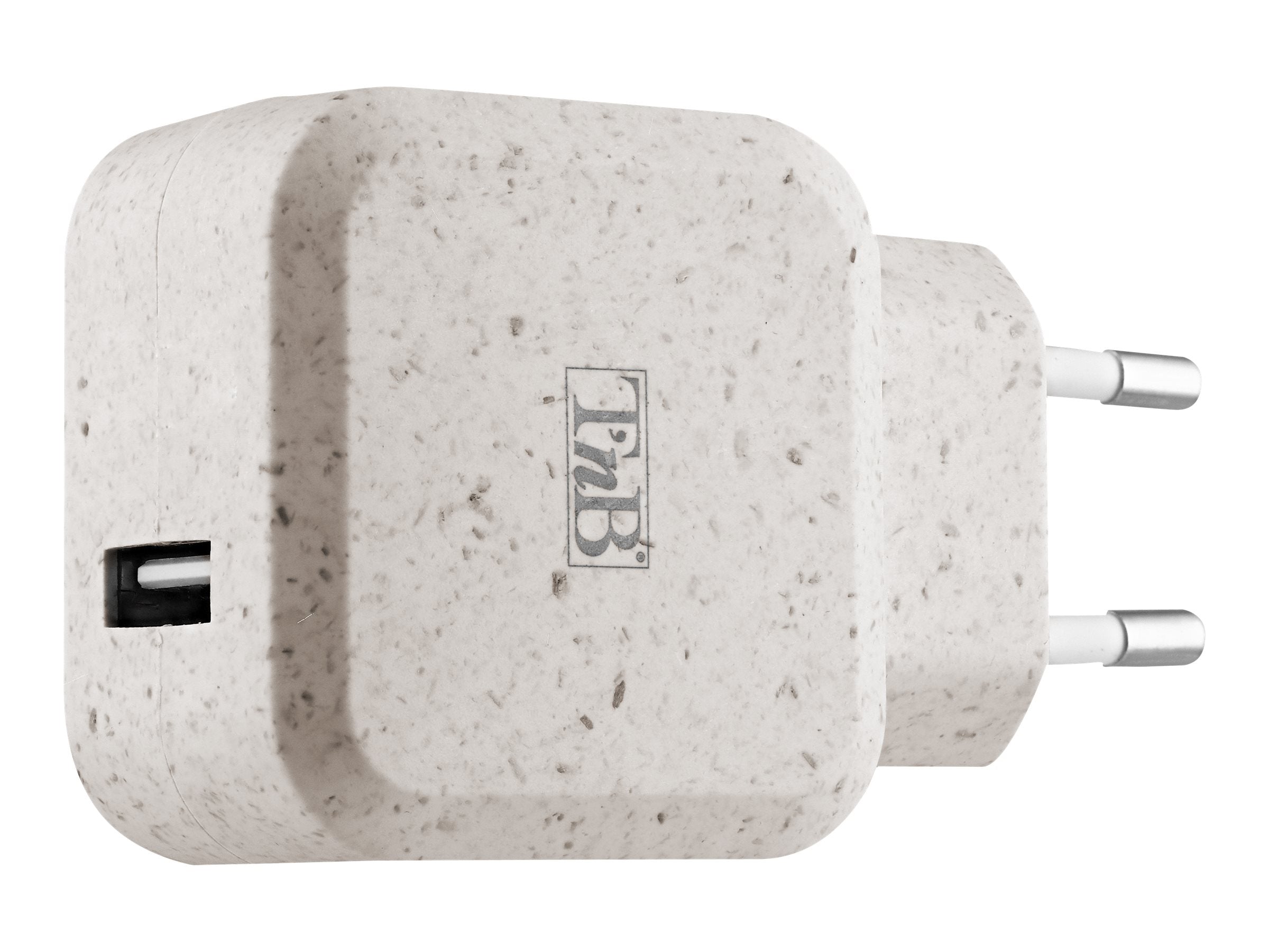 TNB USB Eco-friendly Wall Charger 2.4A Sand