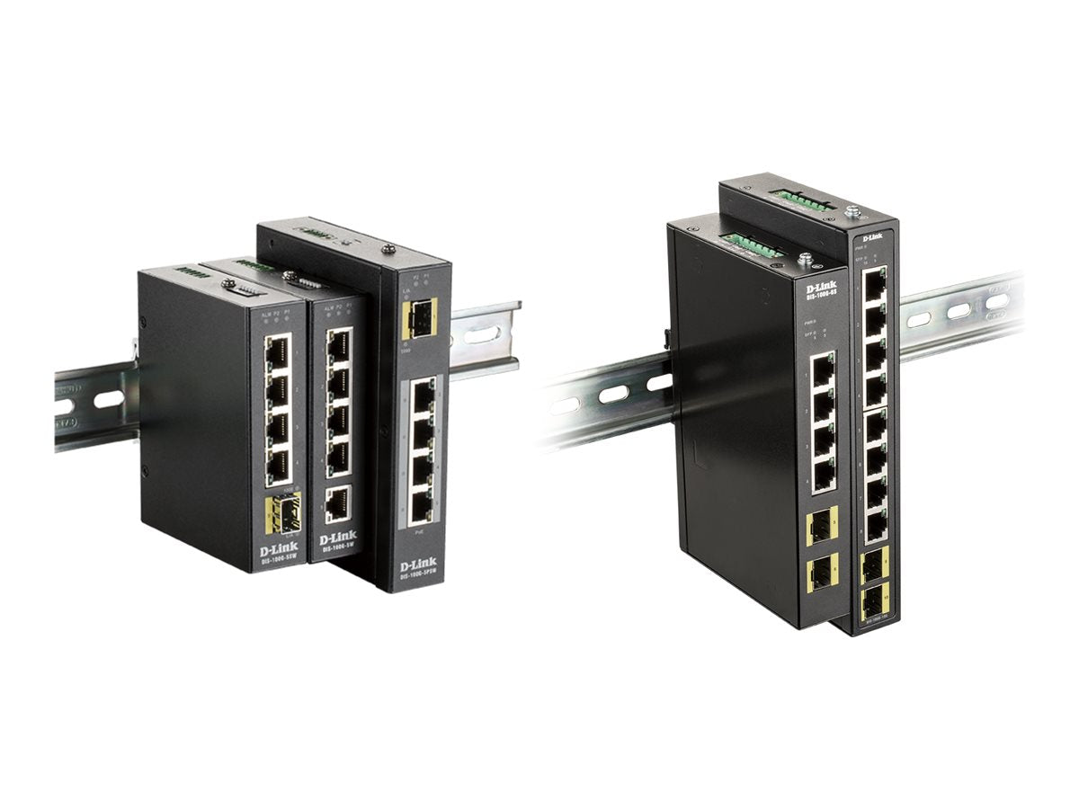 D-LINK Industrial Gigabit Unmanaged Switch 4 Ports Gigabit + 2 Ports SFP
