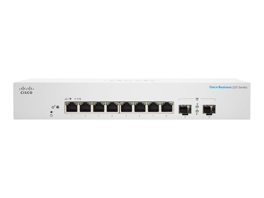 CISCO Business Switching CBS220 Smart 8-port Gigabit 2x1G SFP uplink external power supply