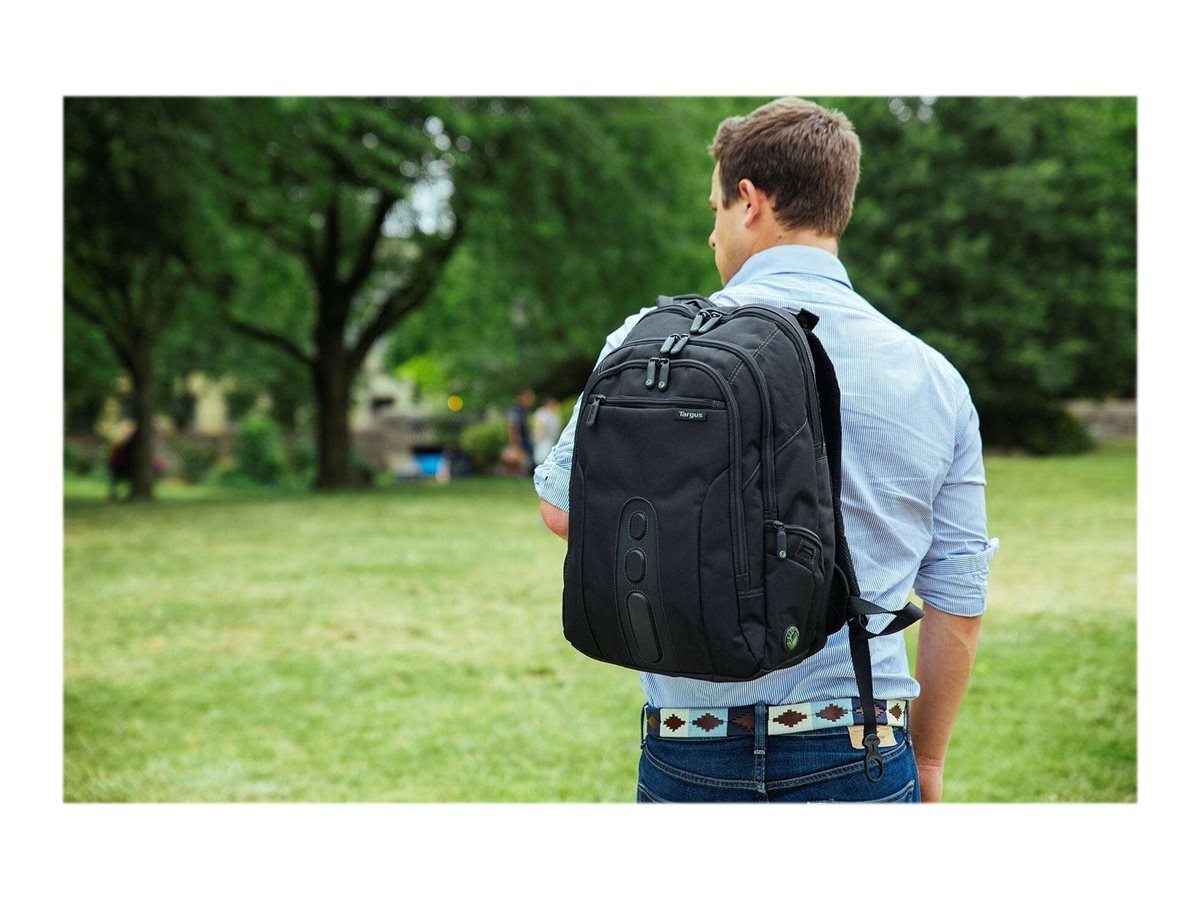 TARGUS Sac a Dos Jusqu a 15.6p ecologique noir Nylon Recycle P.E.T. 900D garantie a vie