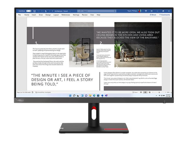 LENOVO ThinkVision S27i-30 27p IPS FHD 1920x1080 HDMI VGA 3Y