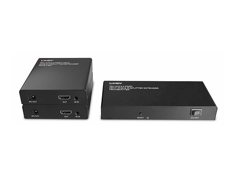 LINDY 70m 2 Port Cat.6 HDMI 4K60 Splitter Extender