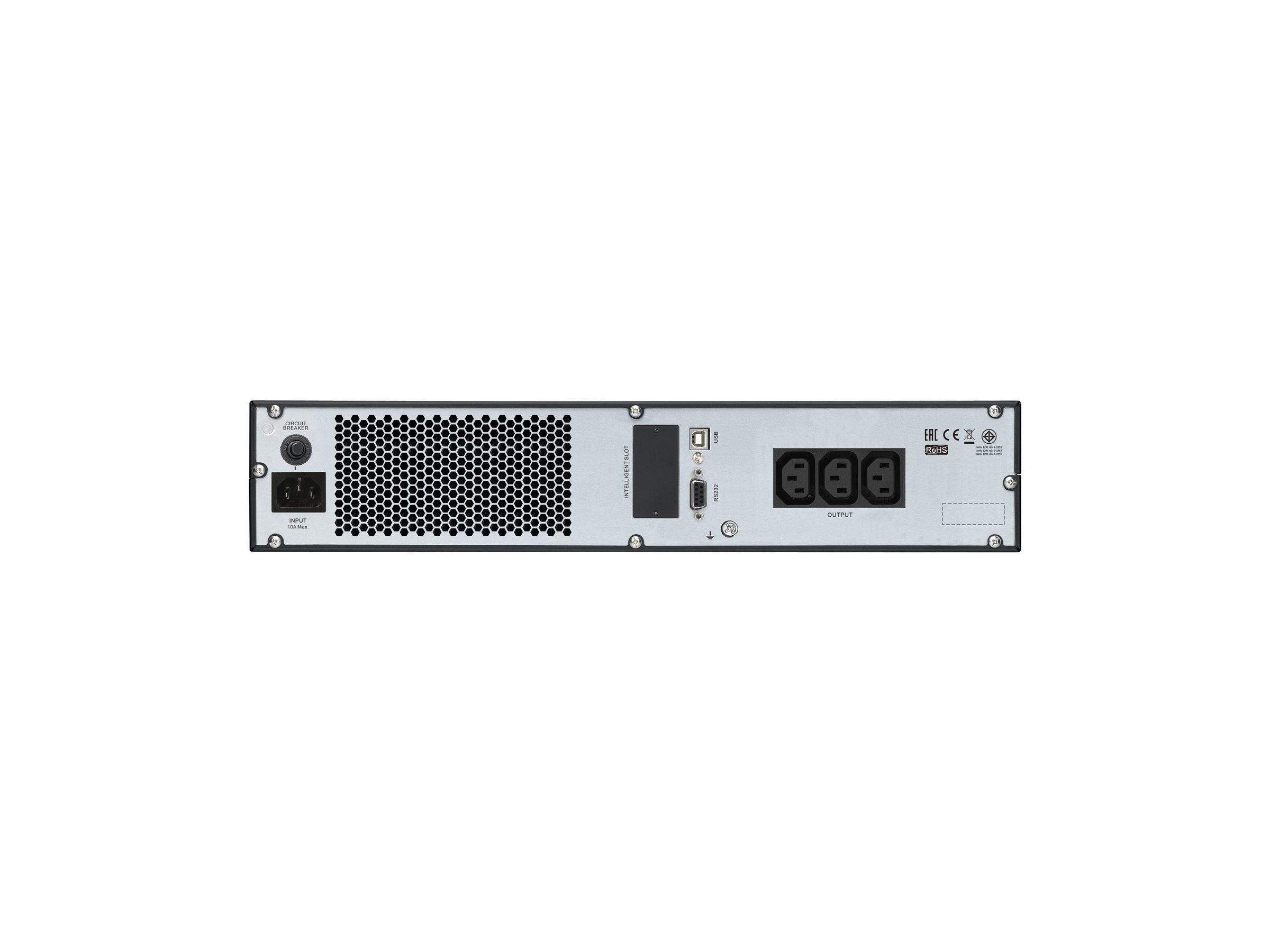 APC Easy UPS SRV SRV1KRI UPS rack-mountable AC 230V 800Watt 1000VA 9Ah USB RS-232 output connectors 3