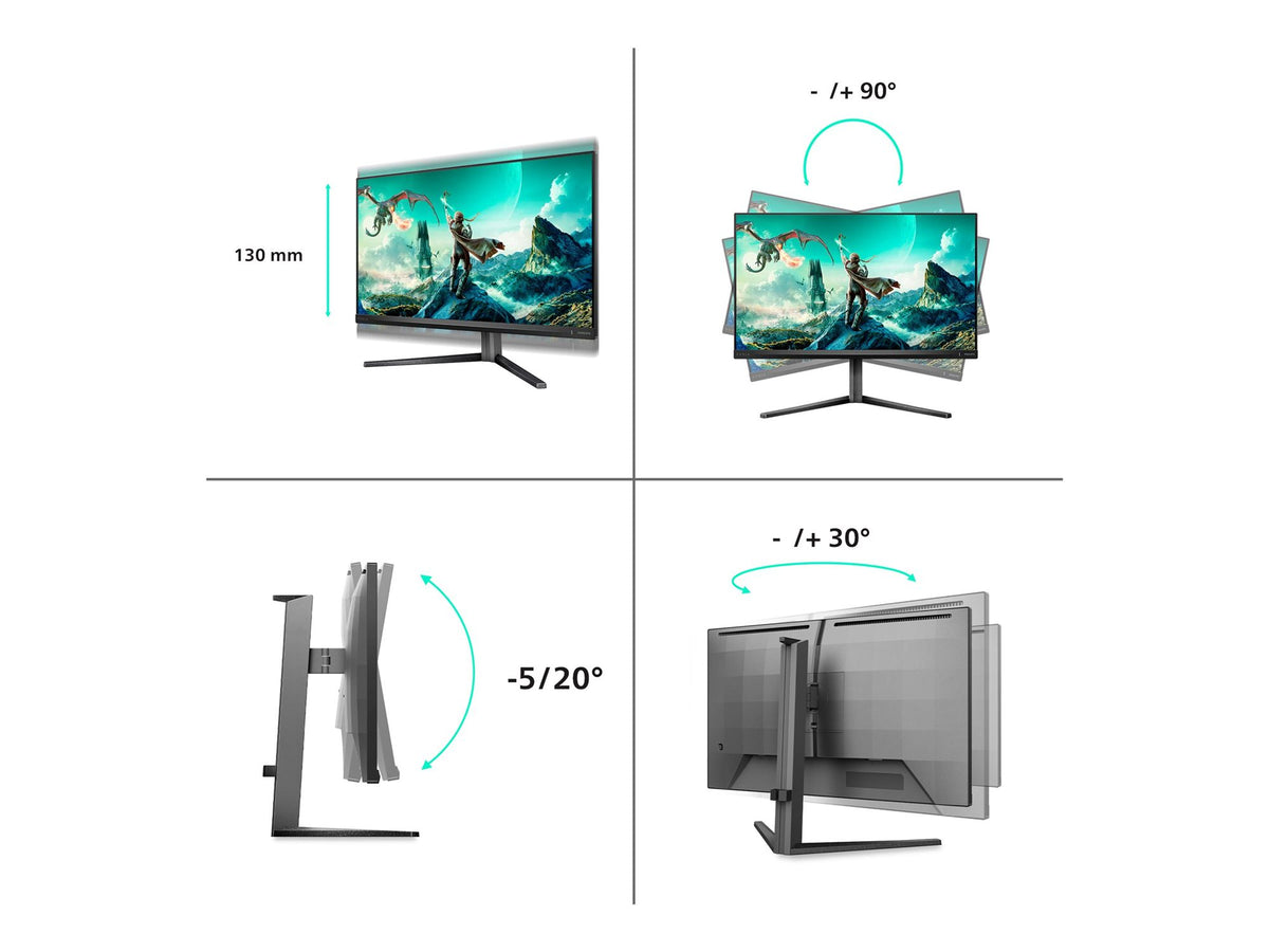 PHILIPS 27M2N3800A/00 27p 2560x1440 0.5ms 2xHDMI DP USB