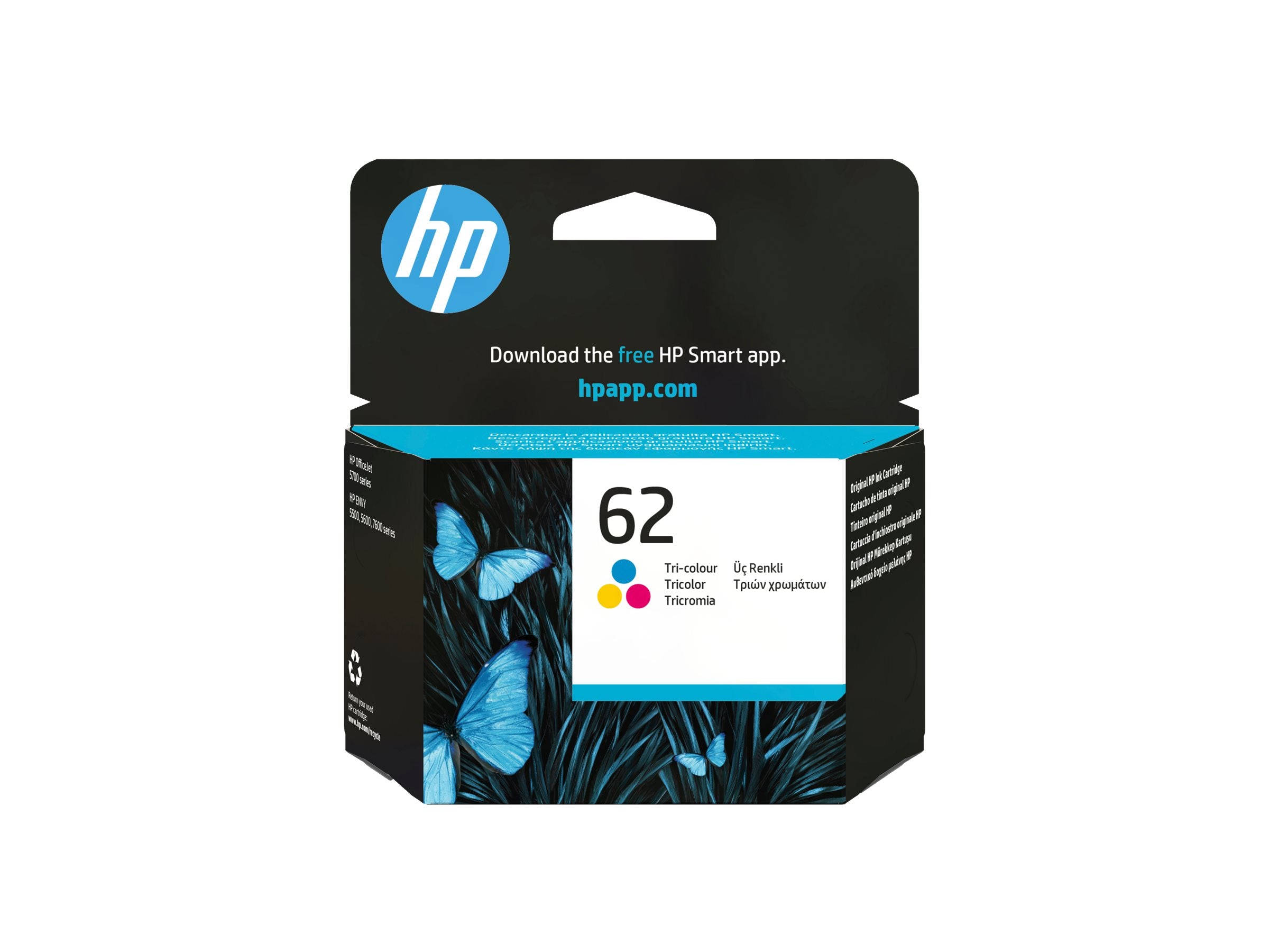 HP 62 original Ink cartridge C2P06AE UUS tri-colour standard capacity 1-pack