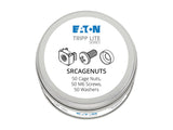 EATON TRIPPLITE SmartRack Square Hole Hardware Kit with 50 M6 screws and washers