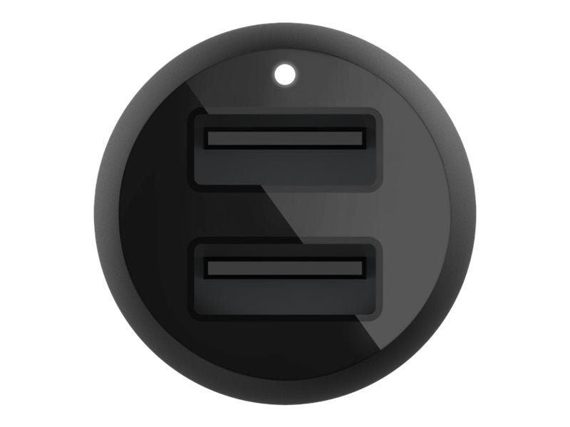 BELKIN BOOST CHARGE 24W 12w x 2 USB-A Dual Car Charger Black