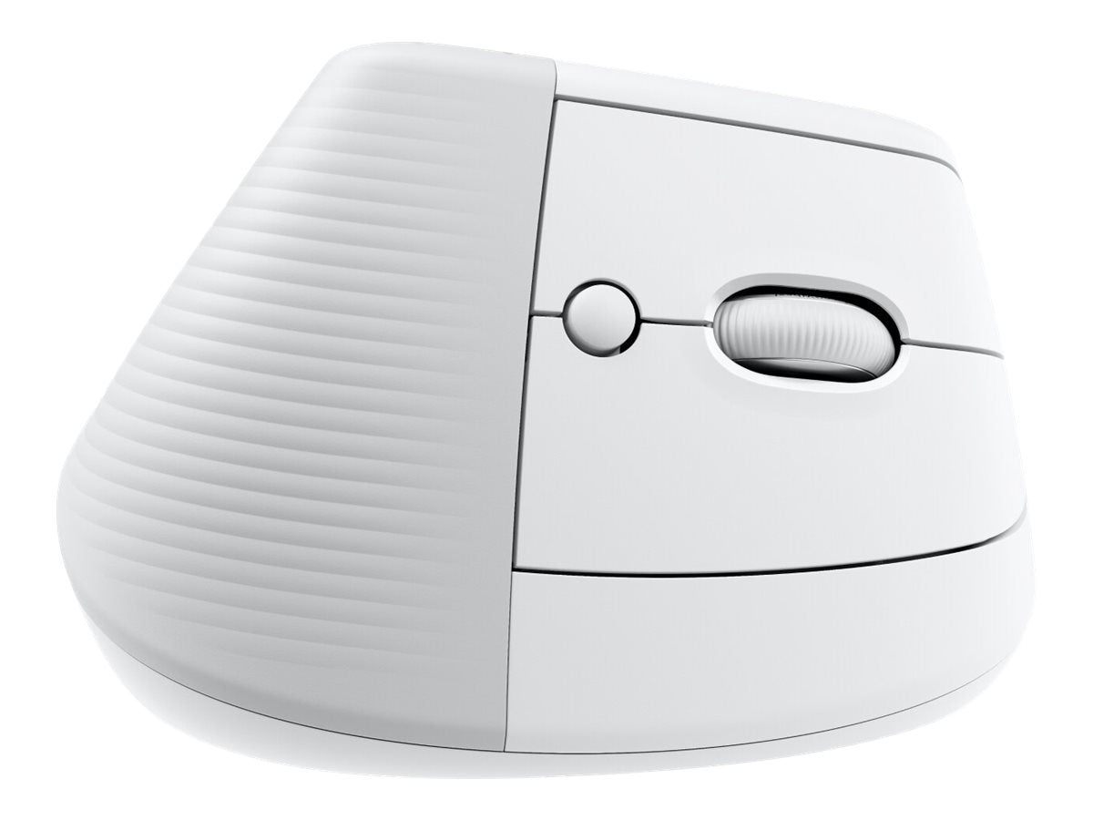 LOGITECH Lift for Mac Vertical mouse ergonomic optical 6 buttons wireless Bluetooth Bolt USB receiver off-white
