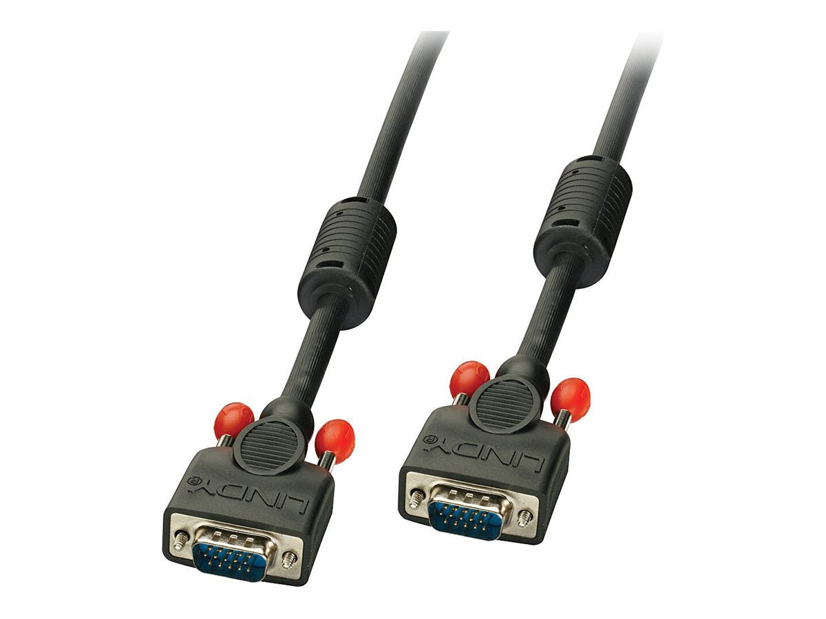 LINDY VGA Cable M/M black 20m. 15 Way Male to 15 Way Male