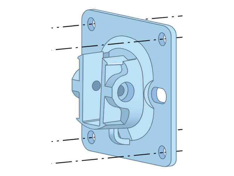 HPE AP-270-MNT-H2 AP-270 Series Access Flush Wall or Ceiling Mount