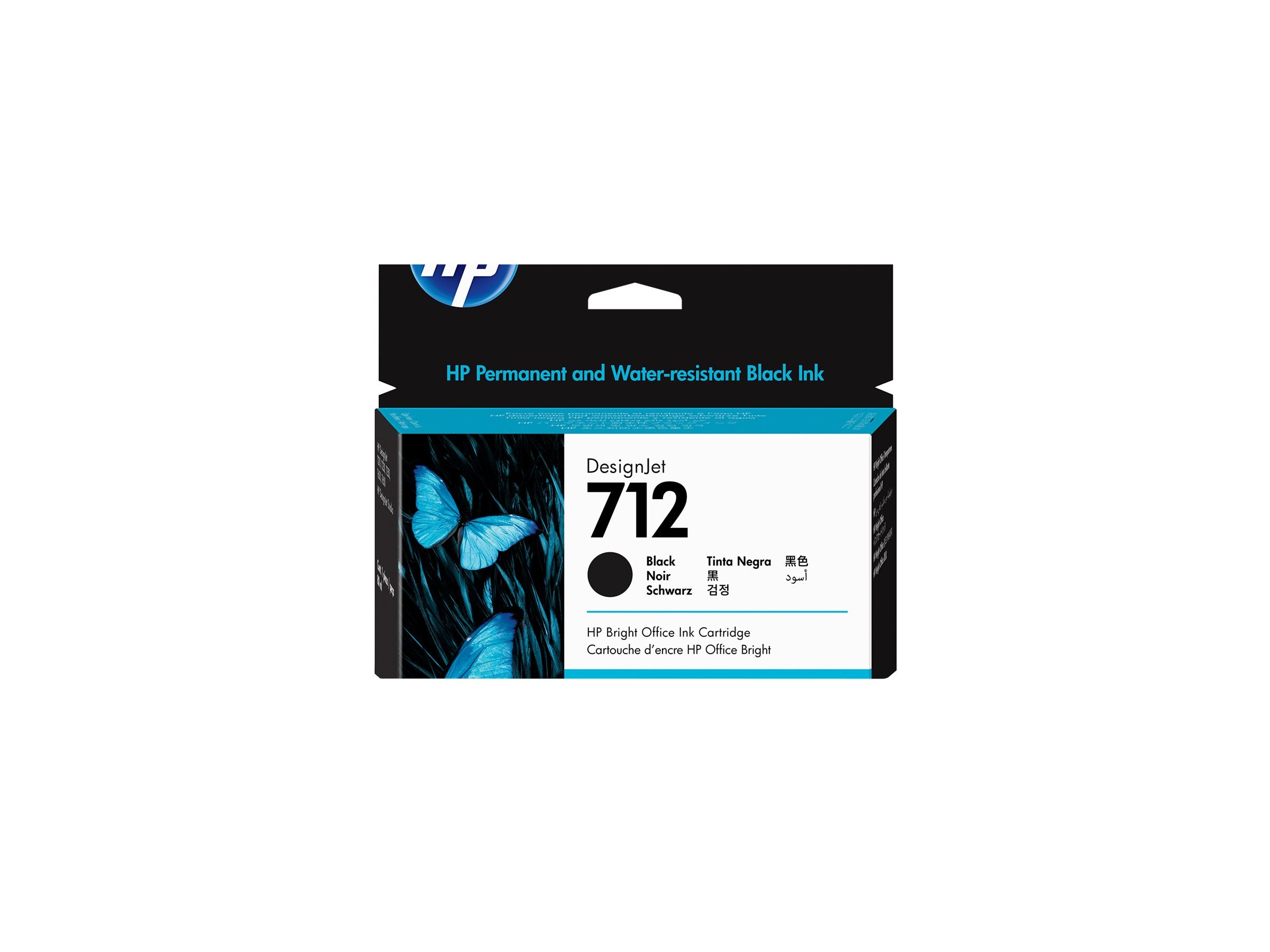 HP 712 80-ml Black Designjet Ink Cartridge
