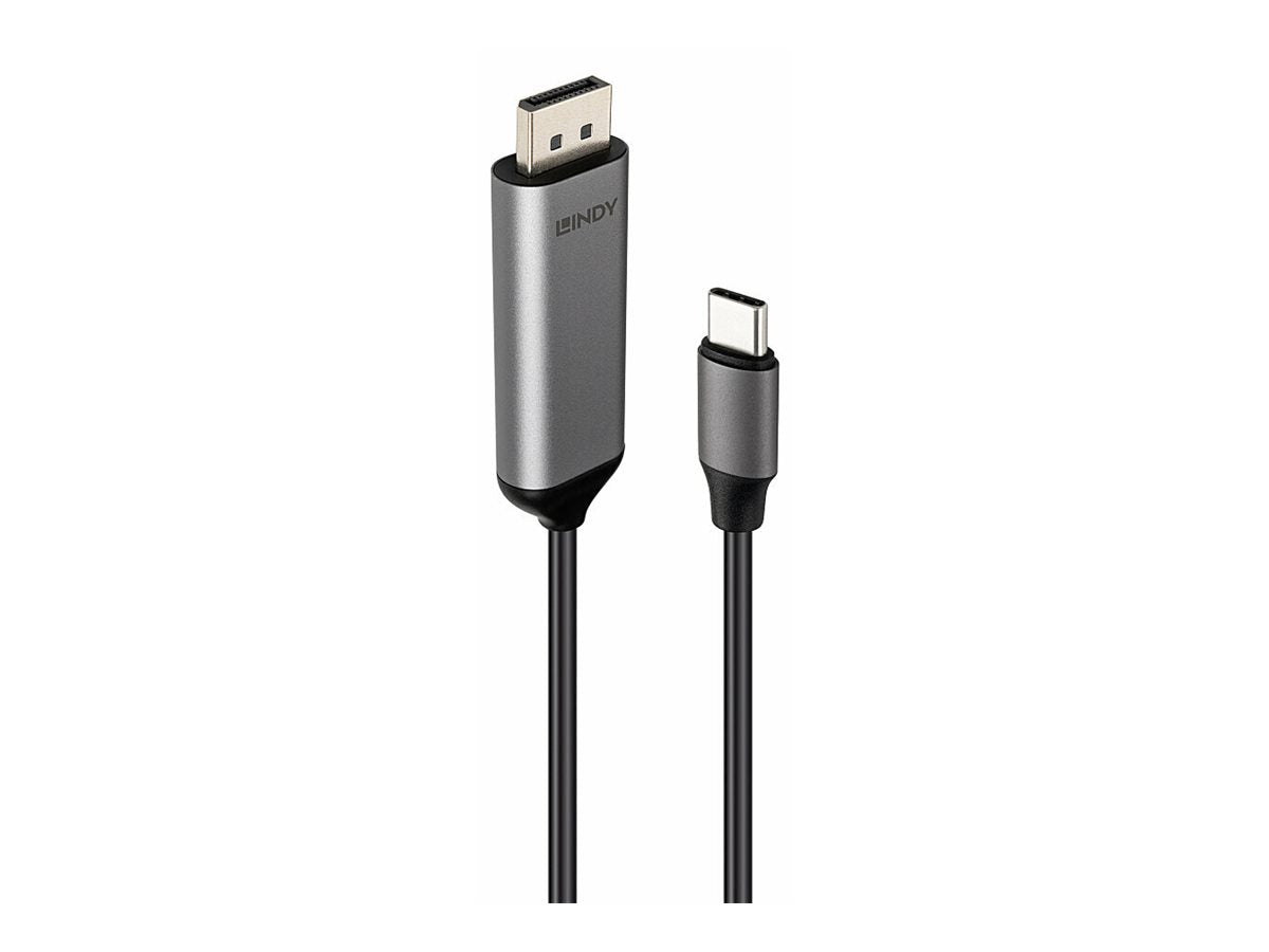 LINDY Câble Bi-Directionnel 8K60Hz USB Type C vers DisplayPort 1m