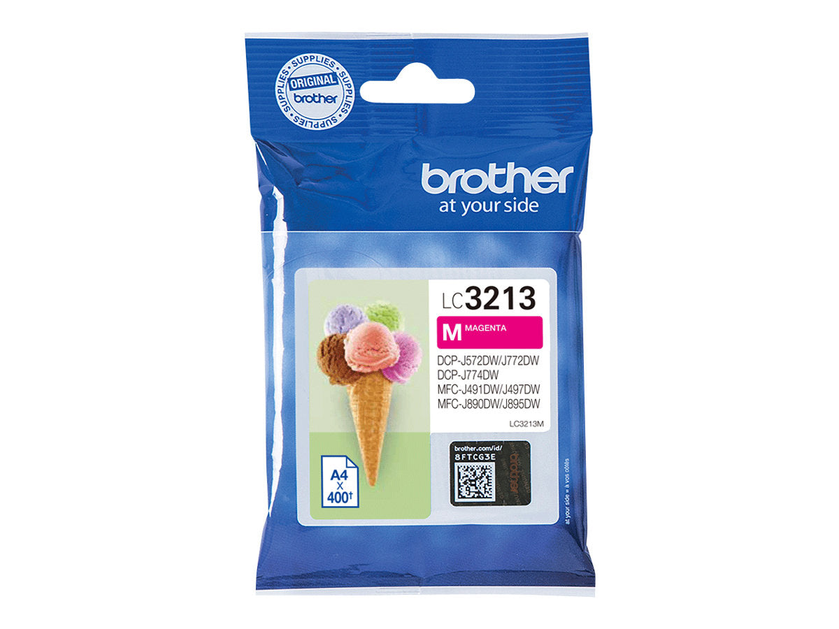 BROTHER LC3213M 400-page high-capacity magenta ink cartridge